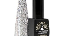 Oja semipermanenta, Global Fashion, Black Elite, 8 ml, Argintiu 156
