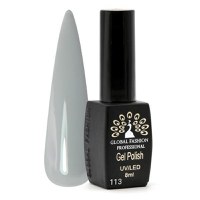 Oja semipermanenta, Global Fashion, Black Elite, 8 ml, Gri 113 - 1