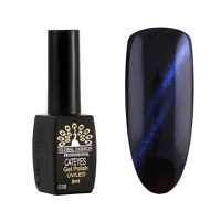 Oja semipermanenta, Global Fashion, Cat Eye, 8ml, Albastru 30 - 1