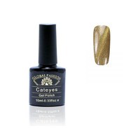 Oja semipermanenta, Global Fashion, Cat Eyes, 10ml, Auriu 32 - 1