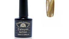 Oja semipermanenta, Global Fashion, Cat Eyes, 10ml, Auriu 32