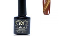 Oja semipermanenta, Global Fashion, Cat Eyes, 10ml, Maro 50