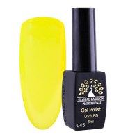 Oja semipermanenta, Global Fashion, London, 8 ml, Galben 45 - 1