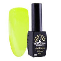 Oja semipermanenta, Global Fashion, London 8 ml, Galben neon 46 - 1