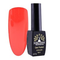 Oja semipermanenta, Global Fashion, London, 8 ml, Rosu 73 - 1