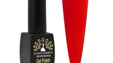 Oja semipermanenta, Global Fashion, Luminous, fosforescenta, 8 ml, Rosu 10