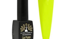 Oja semipermanenta, Global Fashion, Luminous, fosforescenta, 8ml, Galben neon 01