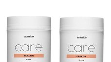 Pachet 2 x Masca cu Keratina pentru Par Extrem de Deteriorat - Subrina Care Keratin Mask for Extremely Damaged Hair, 500 ml