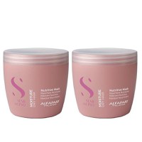 Pachet 2 x Masca Hidratanta pentru Par Uscat - Alfaparf Milano Semi Di Lino Moisture Nutritive Mask, 500ml - 1