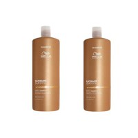 Pachet 2 x Sampon Hidratant pentru Par Uscat si Lipsit de Stralucire cu Squalan &amp; Omega 9 - Wella Professionals Ultimate Smooth cu Efect Anti-electrizare, 1000 ml - 1