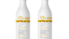 Pachet 2 x Sampon pentru Ingrijirea Parului Vopsit - Milk Shake Colour Care Colour Maintainer Shampoo, 1000 ml