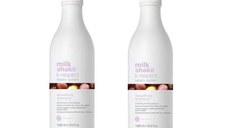 Pachet 2 x Sampon pentru Netezire cu Keratina - Milk Shake K-Respect Keratin System Smoothing Shampoon, 1000 ml