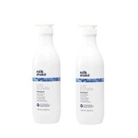 Pachet 2 x Sampon pentru Neutralizarea Tonurilor de Rosu sau Portocaliu pentru Par Brunet/ Saten - Milk Shake Cold Brunette Shampoo, 1000 ml - 1