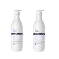 Pachet 2 x Sampon pentru Par Blond, Gri sau Alb - Milk Shake Silver Shine, 1000 ml - 1