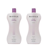 Pachet 2 x Sampon pentru Par Vopsit - Biosilk Farouk Color Therapy Shampoo, 1006 ml - 1