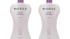 Pachet 2 x Sampon pentru Par Vopsit - Biosilk Farouk Color Therapy Shampoo, 1006 ml