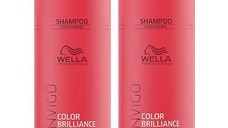 Pachet 2 x Sampon pentru Par Vopsit, Fin sau Normal - Wella Professionals Invigo Color Brilliance Color Protection Shampoo Fine/Normal Hair, 1000ml