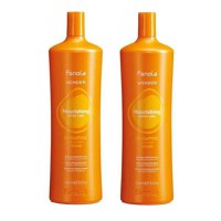 Pachet 2 x Sampon Restructurant pentru Par Uscat - Fanola Wonder Nourishing Extra Care Shampoo, 1000 ml - 1