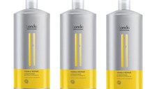 Pachet 3 x Balsam Reparator - Londa Professional Visible Repair Conditioner, 1000 ml