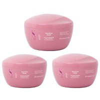 Pachet 3 x Masca Hidratanta pentru Par Uscat - Alfaparf Milano Semi Di Lino Moisture Nutritive Mask, 200ml - 1
