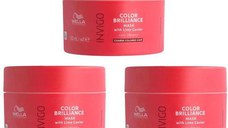 Pachet 3 x Masca pentru Par Vopsit cu Fir Gros - Wella Professionals Invigo Color Brilliance Coarse, 150 ml