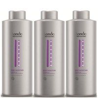 Pachet 3 x Sampon Intens Hidratant - Londa Professional Deep Moisture Shampoo 1000 ml - 1