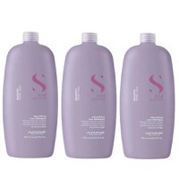 Pachet 3 x Sampon pentru Netezire - Alfaparf Milano Semi Di Lino Smoothing Low Shampoo, 1000 ml - 1