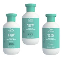 Pachet 3 x Sampon pentru Par Lipsit de Volum - Wella Professionals Invigo Volume Boost, 300 ml - 1
