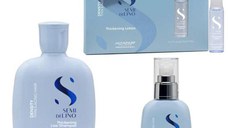 Pachet Densificator - Alfaparf Milano Semi di Lino Density Thickening: Sampon 250 ml, Crema 125 ml, Lotiune 6 x 13 ml