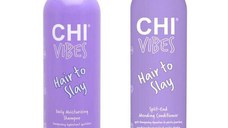Pachet Hidratant - CHI Vibes Hair To Slay Daily Moisturizing: Sampon 355 ml, Balsam 355 ml