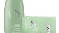 Pachet impotriva Caderii Parului - Alfaparf Milano Semi Di Lino Scalp Renew Hair Loss: Sampon 1000 ml + Lotiune 12 x 10 ml