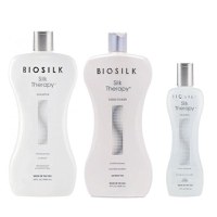 Pachet Nutritiv - Biosilk Farouk Silk Therapy: Sampon 1006 ml, Balsam 1006 ml, Tratament pentru Par 355 ml - 1