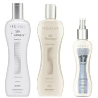 Pachet Nutritiv - Biosilk Farouk Silk Therapy: Sampon 355 ml, Balsam 350 ml, Balsam Leave-In 167 ml - 1