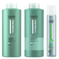 Pachet pentru Ingrijire Naturala si Styling Londa Professional - Sampon 1000ml, Balsam 1000ml, Spray Fixativ 500ml - 1
