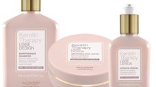 Pachet pentru Intretirere dupa Netezirea Parului- Alfaparf Milano Keratin Therapy Lisse Design: Sampon 250 ml, Masca 200 ml, Ser 125 ml