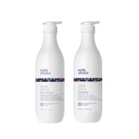 Pachet pentru Par Blond, Gri sau Alb - Milk Shake Silver Shine: Sampon Silver Shine Light Shampoo, 1000 ml + Balsam Silver Shine Conditioner, 1000 ml - 1