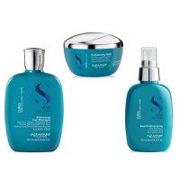 Pachet pentru Par Cret sau Ondulat - Alfaparf Semi di Lino Curls: Sampon pentru Par Cret 250 ml, Masca pentru Par Cret 200 ml, Spray pentru Bucle 125 ml - 1
