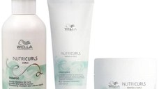 Pachet pentru Par Cret si Ondulat - Wella Professionals Nutricurls: Sampon 250 ml, Balsam 200 ml, Masca 150 ml