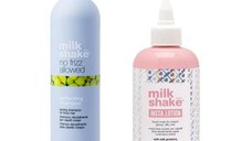 Pachet pentru Par Neted, Matasos si Stralucitor - Milk Shake No Frizz & Insta.Lotion: Sampon  300 ml + Masca Lichida Instant, 250 ml