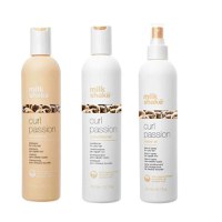 Pachet pentru Par Ondulat si Cret - Milk Shake Curl Passion: Sampon Curl Passion Shampoo, 300 ml + Balsam Curl Passion Conditioner, 300 ml + Spray Curl Passion Leave in, 300 ml - 1