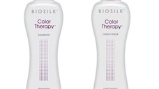 Pachet pentru Par Vopsit - Biosilk Farouk Color Therapy: Sampon 355 ml, Balsam 355 ml