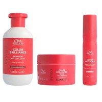 Pachet pentru Par Vopsit cu Fir Gros - Wella Professionals Invigo Color Brilliance Coarse: Sampon 300 ml, Masca 150 ml, Spray Miracle BB 150 ml - 1