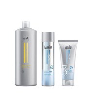 Pachet Reparator - Londa Professional: Sampon Visible Repair 1000 ml, Balsam Lightplex 250 ml, Masca LightPlex, 200 ml - 1