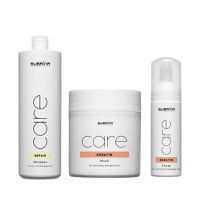 Pachet Reparator pentru Par Deteriorat - Subrina Care Repair &amp; Keratin: Sampon Repair 1000 ml, Masca Keratin 500 ml, Tratament Keratin 150 ml - 1