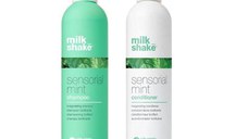 Pachet Revigorant cu Menta pentru Toate Tipurile de Par - Milk Shake Sensorial Mint: Sampon Sensorial Mint Shampoo, 300 ml + Balsam Sensorial Mint Conditioner, 300 ml