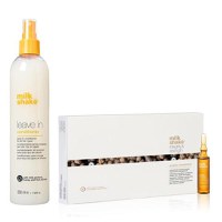 Pachet Tratament pentru Reparare si Ingrijirea Parului Degradat - Milk Shake Integrity: Fiole, 8 x 10 ml + Balsam fara Clatire, 350 ml - 1