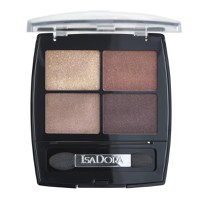 Paleta de Farduri -  Eye Shadow Quartet Isadora 5 g, nuanta 18 Boho Browns - 1