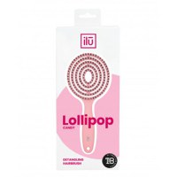 Perie de par roz Ilu Hair Brush Lollipop Candy - 1