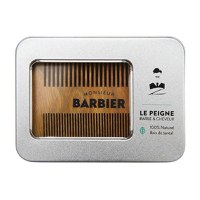 Pieptene Dublu din Lemn de Santal pentru Par si Barba Monsieur Barbier, 1 buc - 1