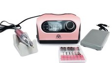 Pila electrica pentru manichiura si pedichiura Global Fashion 50000rpm, 80W, ZS-717- Roz